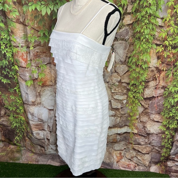 NWT TED BAKER Tiered Slip Dress, 0/XS - Picture 4 of 12